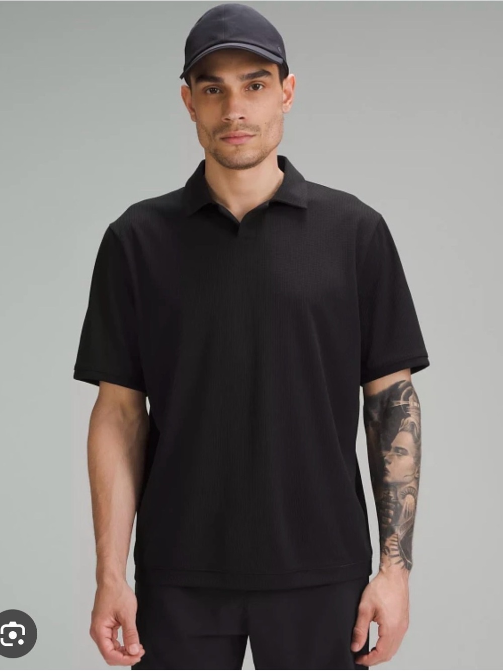 Lululemon Men’s “Textured Mesh” Short Sleeve Polo (M) *SOLD OUT AT LULU*